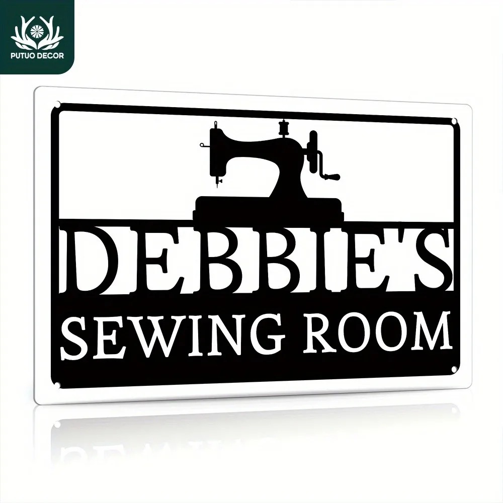 Sewing Custom - [2D 플랫] 맞춤형 재봉실 금속 간판