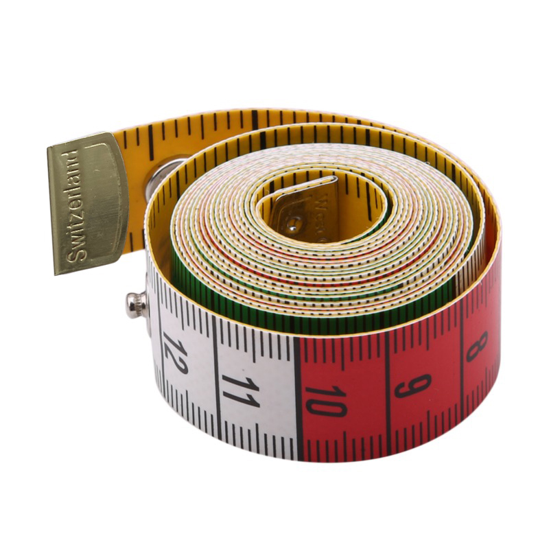 Sewing Gauge Ruler - 1.5M 소프트 줄자, 스냅 버튼이 있는