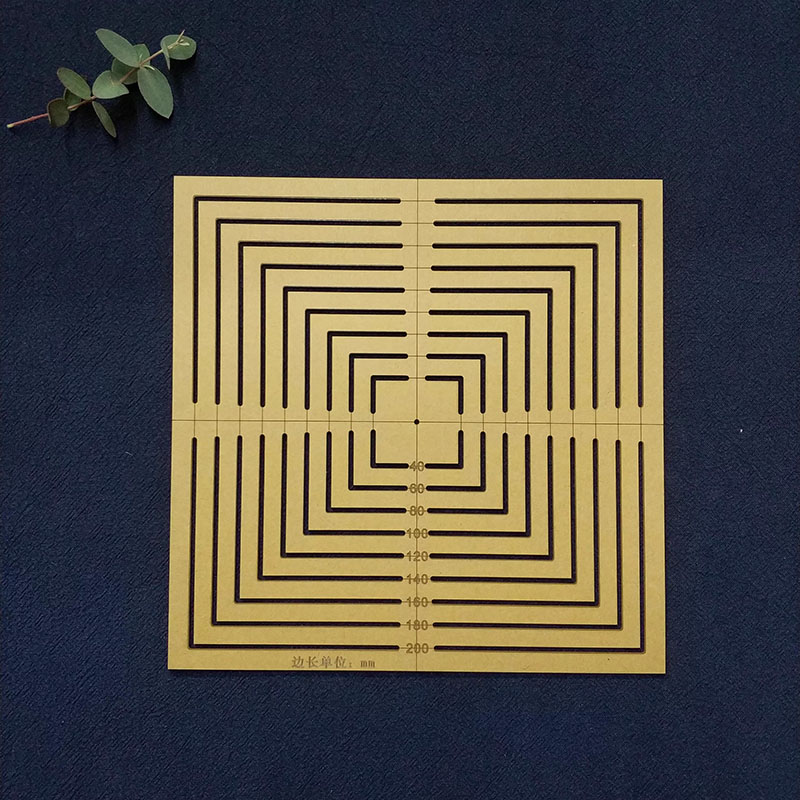 Quilting Ruler Square - 사각형 모양 아크릴 눈금자 자수 키트
