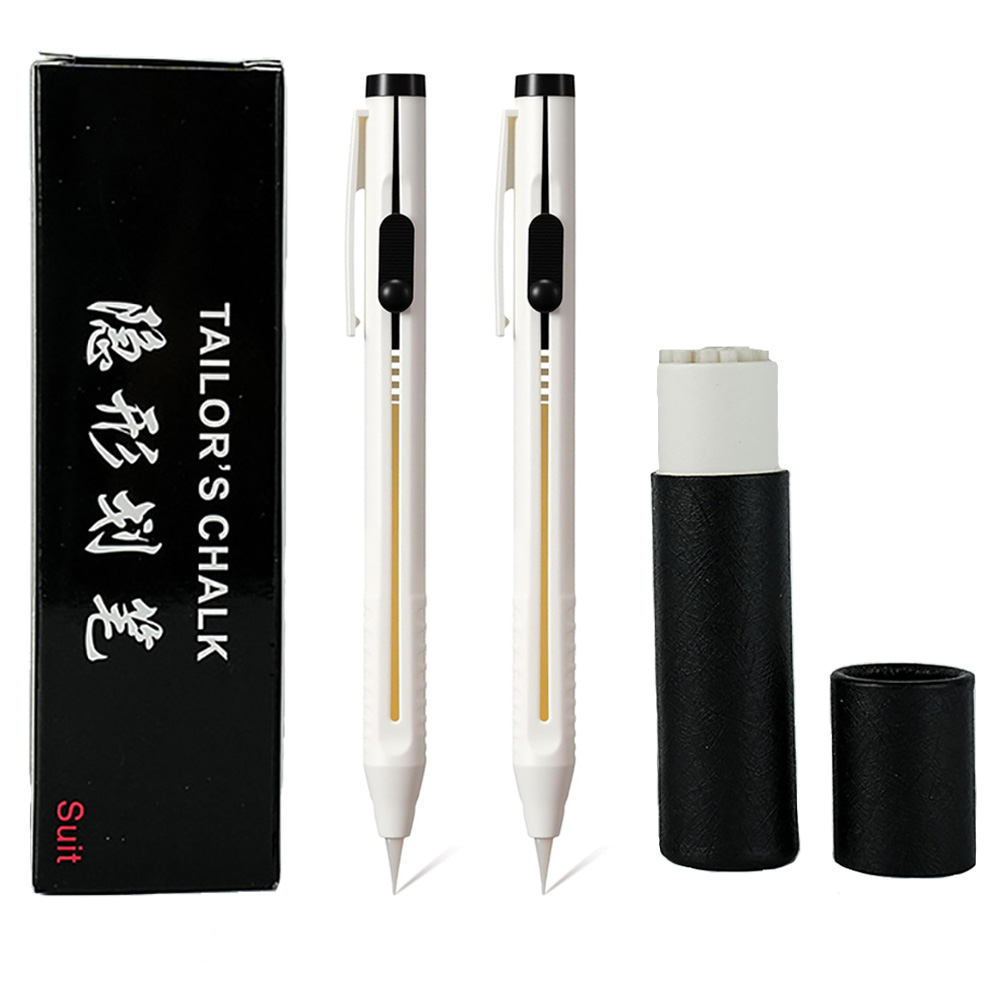 Fabric Marking Pen - 재봉용 초크펜 2개, 리필 20개 포함,