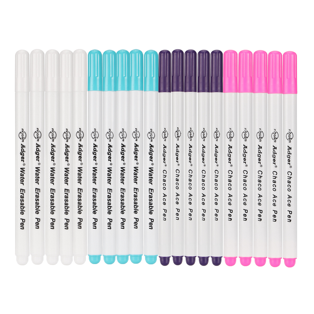 Fabric Marking Pen - 4가지 색상의 퀼팅 스티치 마커, 물로