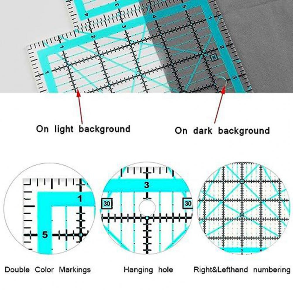 반지와 4Pcs 아크릴 퀼트 눈금자 명확한 마크와 4. - Quilting Ruler Square 리뷰 및 가격
