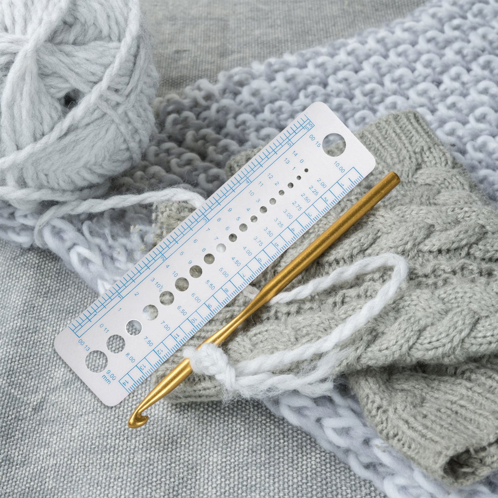 4개입 뜨개질 바늘 게이지 도구 플라스틱 측정 자 휴대 - Sewing Gauge Ruler 리뷰 및 가격