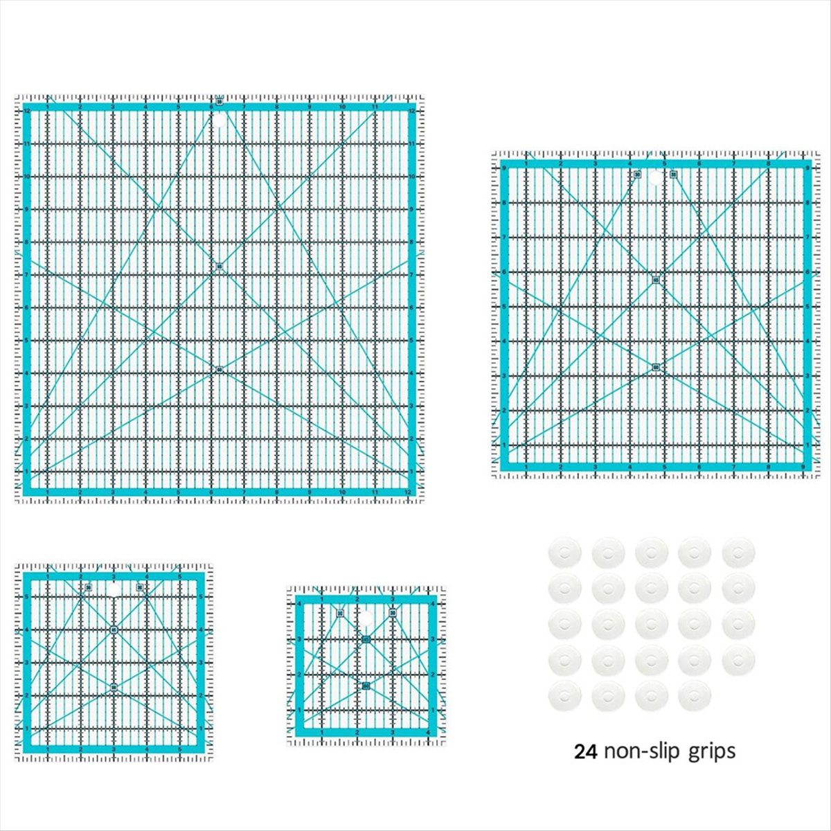 몰 4종 퀼팅 자, 퀼팅 자 및 템플릿, 사각 퀼팅 자 - Quilting Ruler Square 리뷰 및 가격