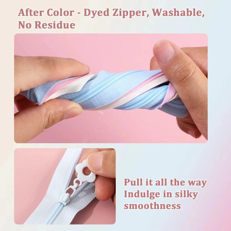 2.0미터 지퍼 + 5개 지퍼 헤드, 나일론 지퍼 테이 - Sewing Gauge Ruler 리뷰 및 가격