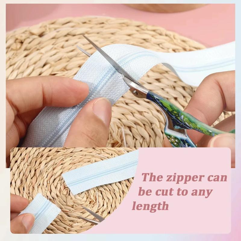 2.0미터 지퍼 + 5개 지퍼 헤드, 나일론 지퍼 테이 - Sewing Gauge Ruler 리뷰 및 가격