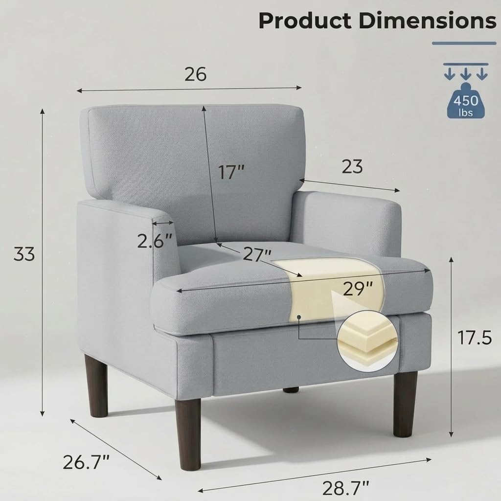 # 미드 센추리 스타일의 편안한 천 소재 암체어 세트, - Century Textile & Sewing Supply Online Shopping 리뷰 및 가격