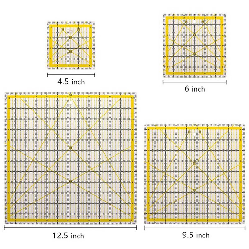 10팩 아크릴 퀼팅 자, 사각 아크릴 퀼터 자, 원단  - Quilting Ruler Square 리뷰 및 가격