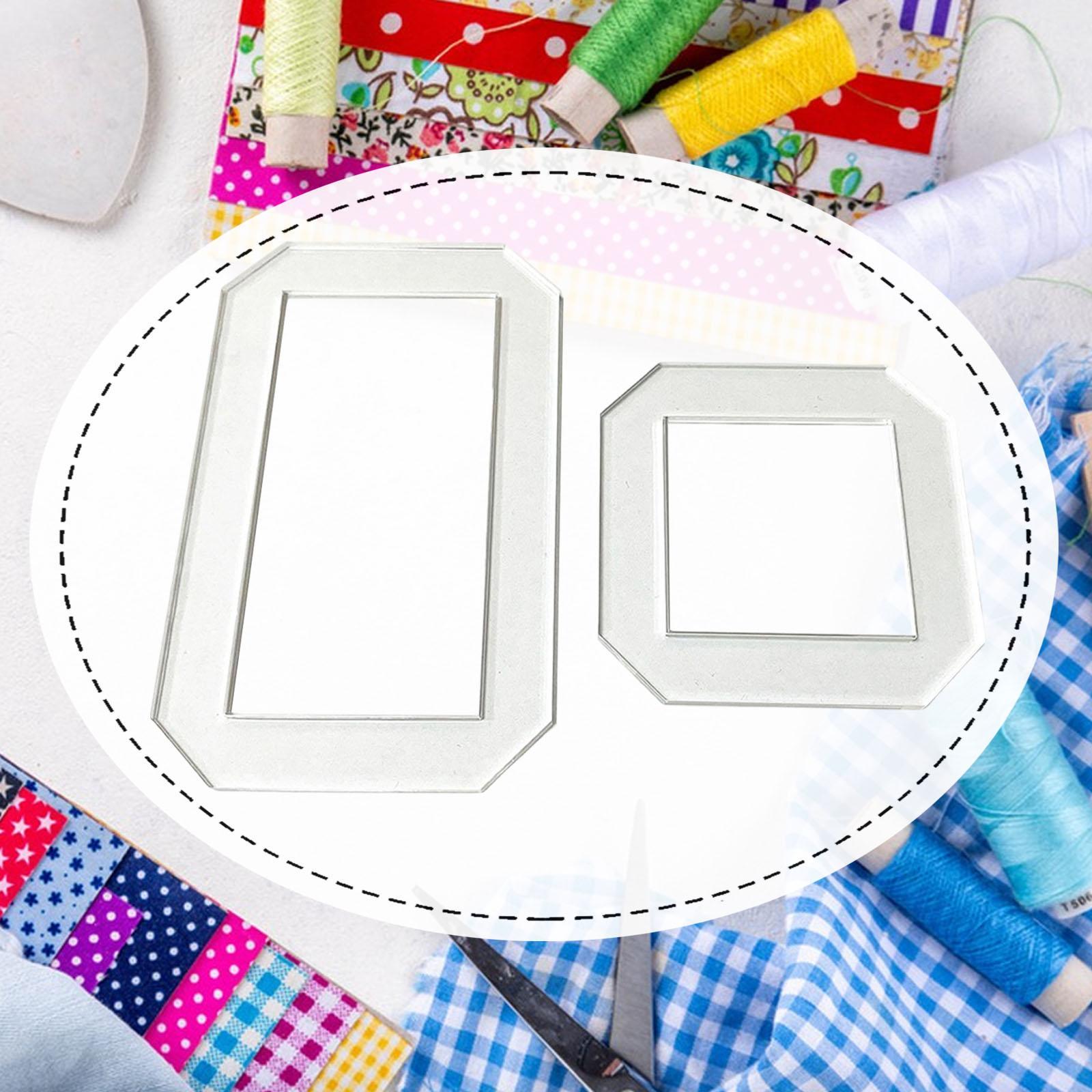 2Pcs 퀼팅 템플릿 퀼트 스텐실 자 DIY 공예 용품 - Quilting Ruler Square 리뷰 및 가격