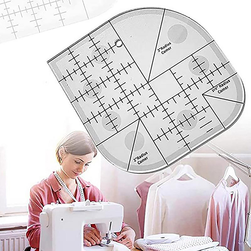 곡선 코너 커터 퀼트 눈금자 둥근 가장자리가있는 아크릴 - Quilting Ruler Square 리뷰 및 가격