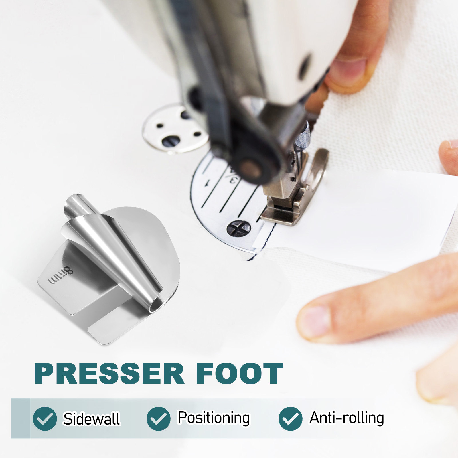 1세트 롤드 헴 풋 재봉틀 압착기 스테인리스 스틸 헴머 - Sewing Roll 리뷰 및 가격