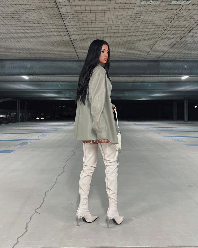 2025 여성 섹시 PU 가죽 부츠 여성 오픈토 레이스 - Sewing Nylon 리뷰 및 가격
