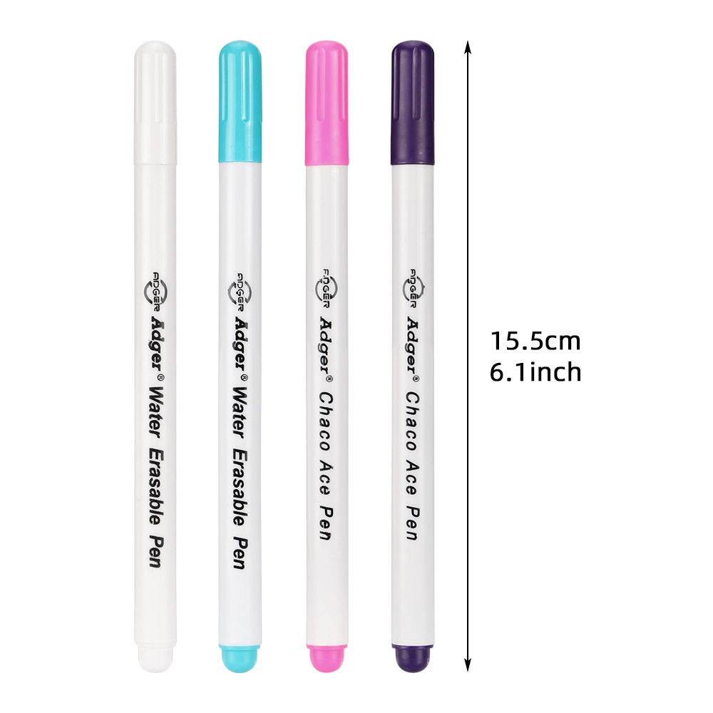 4가지 색상의 퀼팅 스티치 마커, 물로 지울 수 있는  - Fabric Marking Pen 리뷰 및 가격